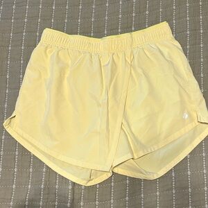 Lemon Yellow Women's Athletic Shorts